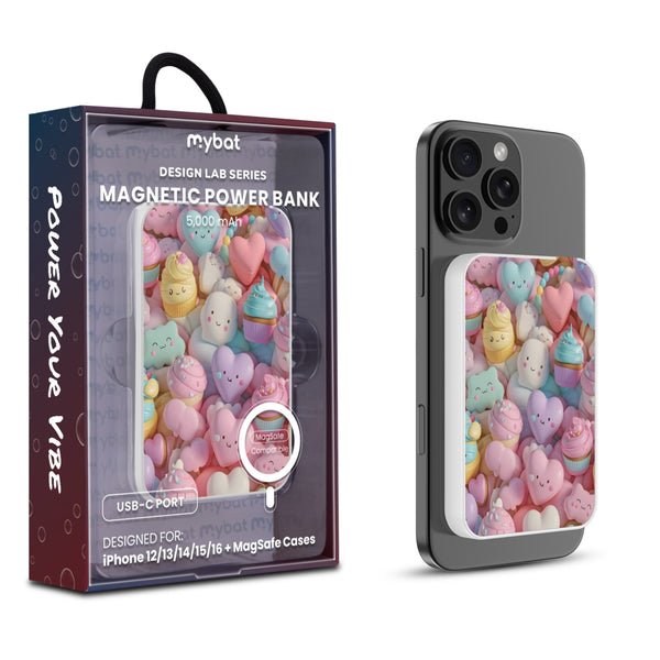 MyBat Design Lab 5000mAh Magnetic Wireless Power Bank - White - Candy Love - MPBBAT132-WH-354-1.jpg