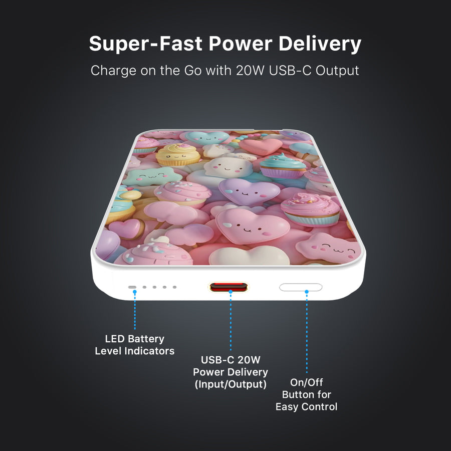 MyBat Design Lab 5000mAh Magnetic Wireless Power Bank - White - Candy Love - MPBBAT132-WH-354-7.jpg