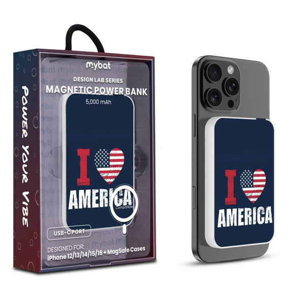MyBat Design Lab 5000mAh Magnetic Wireless Power Bank - White - I Love America - MPBBAT132-WH-358-1.jpg