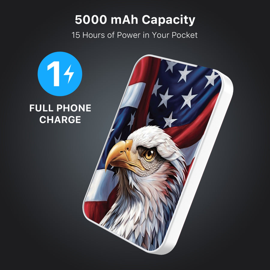 MyBat Design Lab 5000mAh Magnetic Wireless Power Bank - White - Proud American Eagle - MPBBAT132-WH-362-8.jpg