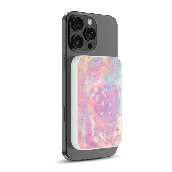 MyBat Design Lab 5000mAh Magnetic Wireless Power Bank - White - Pink Galaxies - MPBBAT132-WH-368-2.jpg