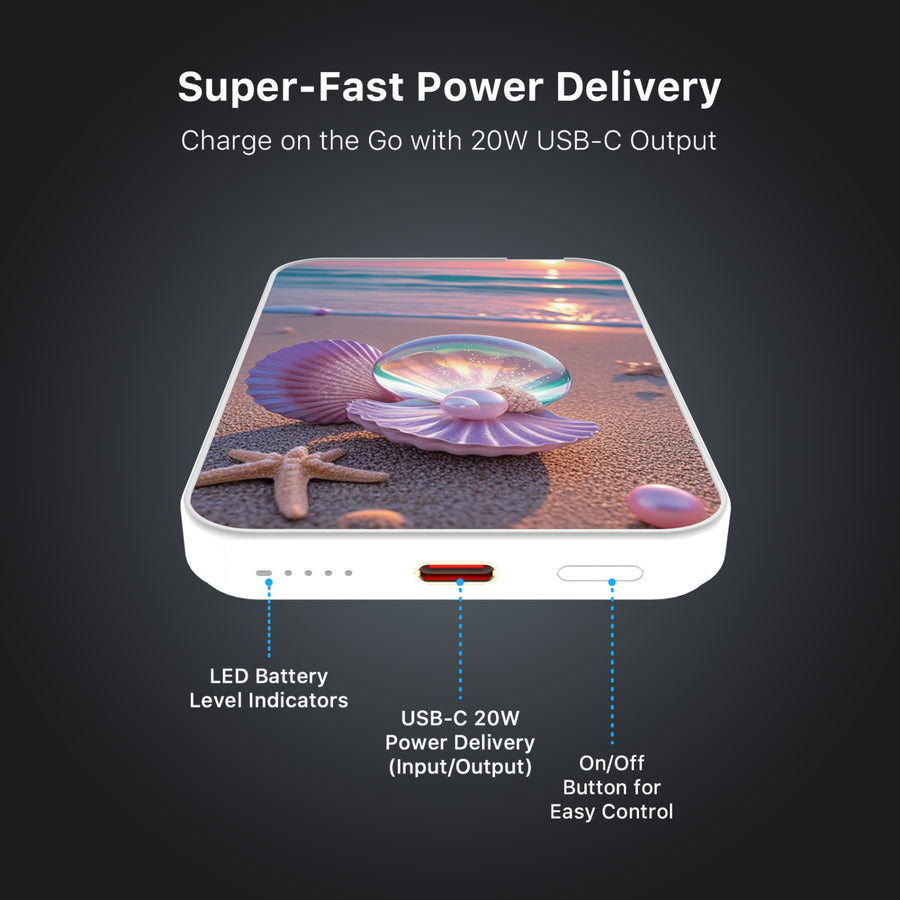 MyBat Design Lab 5000mAh Magnetic Wireless Power Bank - White - Seashell Beach - MPBBAT132-WH-374-7.jpg