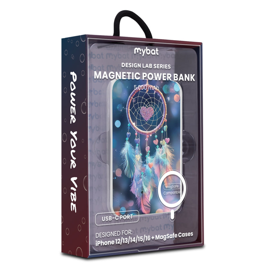 MyBat Design Lab 5000mAh Magnetic Wireless Power Bank - White - Pastel Dreamcatcher - MPBBAT132-WH-376-9.jpg