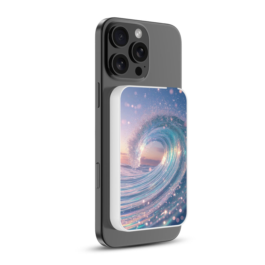 MyBat Design Lab 5000mAh Magnetic Wireless Power Bank - White - Dreamy Waves - MPBBAT132-WH-379-2.jpg