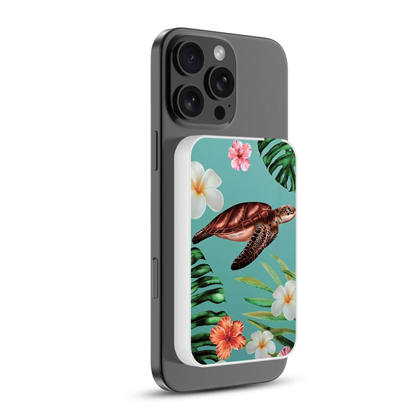 MyBat Design Lab 5000mAh Magnetic Wireless Power Bank - White - Hawaiian Sea Turtle - MPBBAT132-WH-380-2.jpg