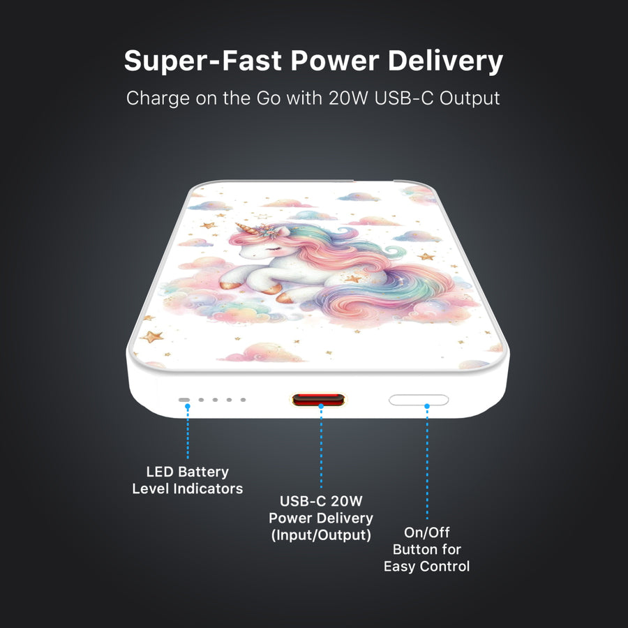 MyBat Design Lab 5000mAh Magnetic Wireless Power Bank - White - Rainbow Unicorn - MPBBAT132-WH-392-7.jpg