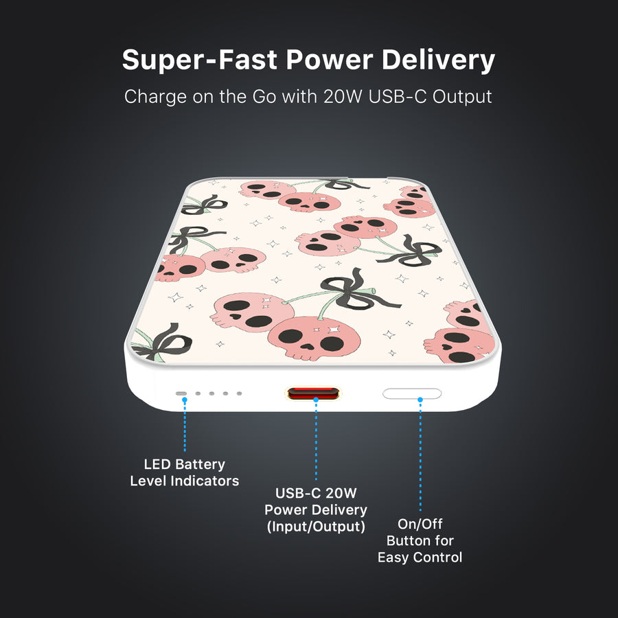 MyBat Design Lab 5000mAh Magnetic Wireless Power Bank - White - Cherry Skulls - MPBBAT132-WH-408-7.jpg