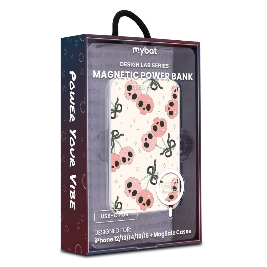 MyBat Design Lab 5000mAh Magnetic Wireless Power Bank - White - Cherry Skulls - MPBBAT132-WH-408-9.jpg