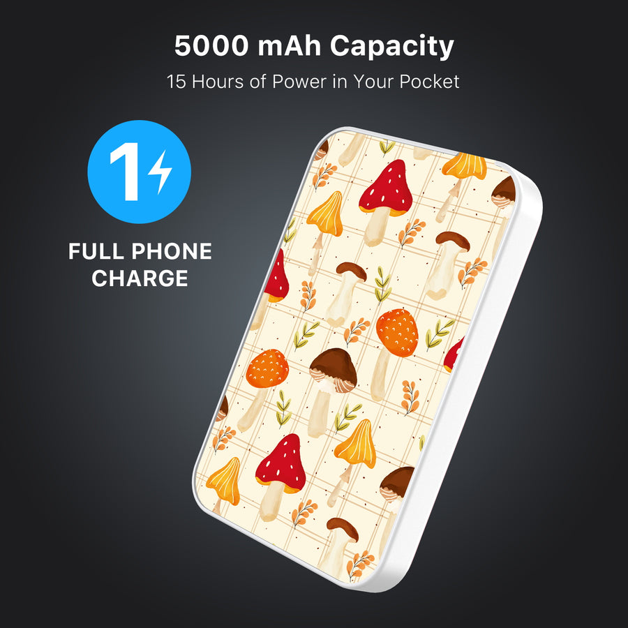 MyBat Design Lab 5000mAh Magnetic Wireless Power Bank - White - Mushroom Patch - MPBBAT132-WH-426-8.jpg
