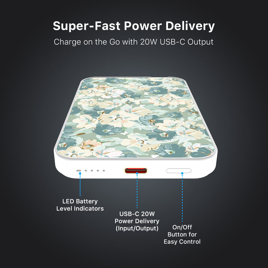 MyBat Design Lab 5000mAh Magnetic Wireless Power Bank - White - Vintage Garden - MPBBAT132-WH-432-7.jpg