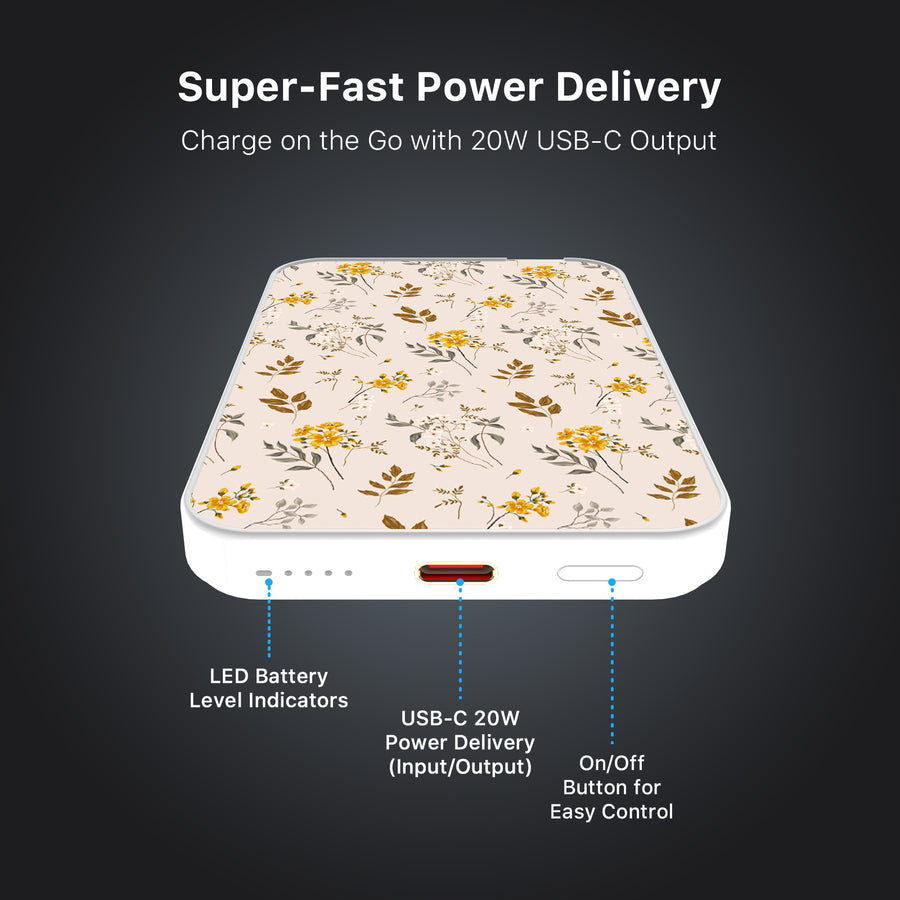 MyBat Design Lab 5000mAh Magnetic Wireless Power Bank - White - Ditsy Botanical - MPBBAT132-WH-433-7.jpg