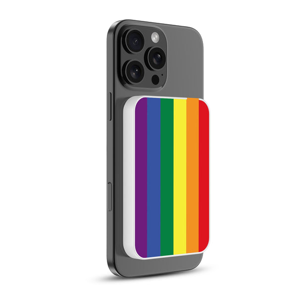 MyBat Design Lab 5000mAh Magnetic Wireless Power Bank - White - Rainbow Stripes - MPBBAT132-WH-459-2.jpg