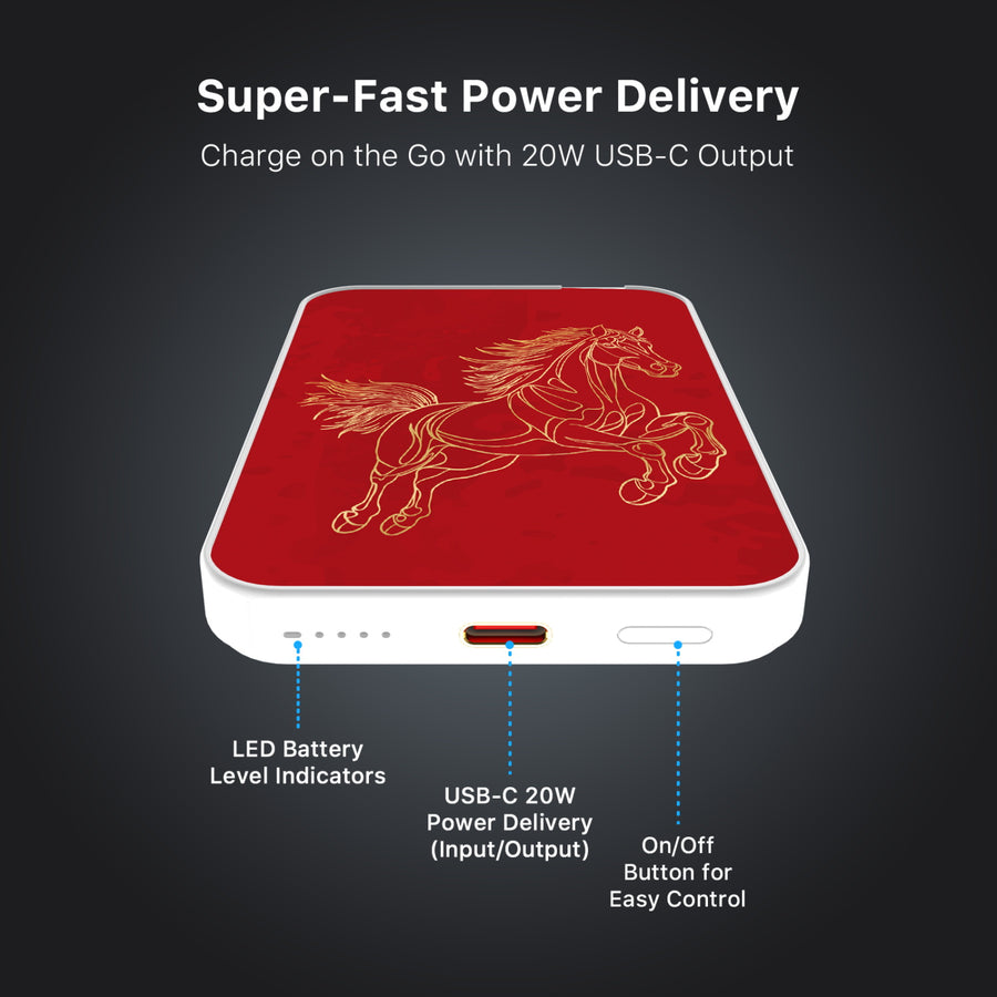 MyBat Design Lab 5000mAh Magnetic Wireless Power Bank - White - Fire Horse - MPBBAT132-WH-460-7.jpg