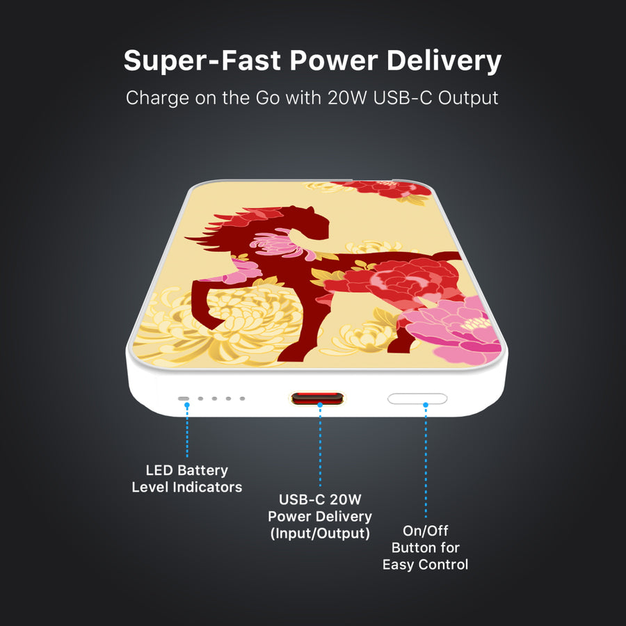 MyBat Design Lab 5000mAh Magnetic Wireless Power Bank - White - Peony Pedigree - MPBBAT132-WH-464-7.jpg