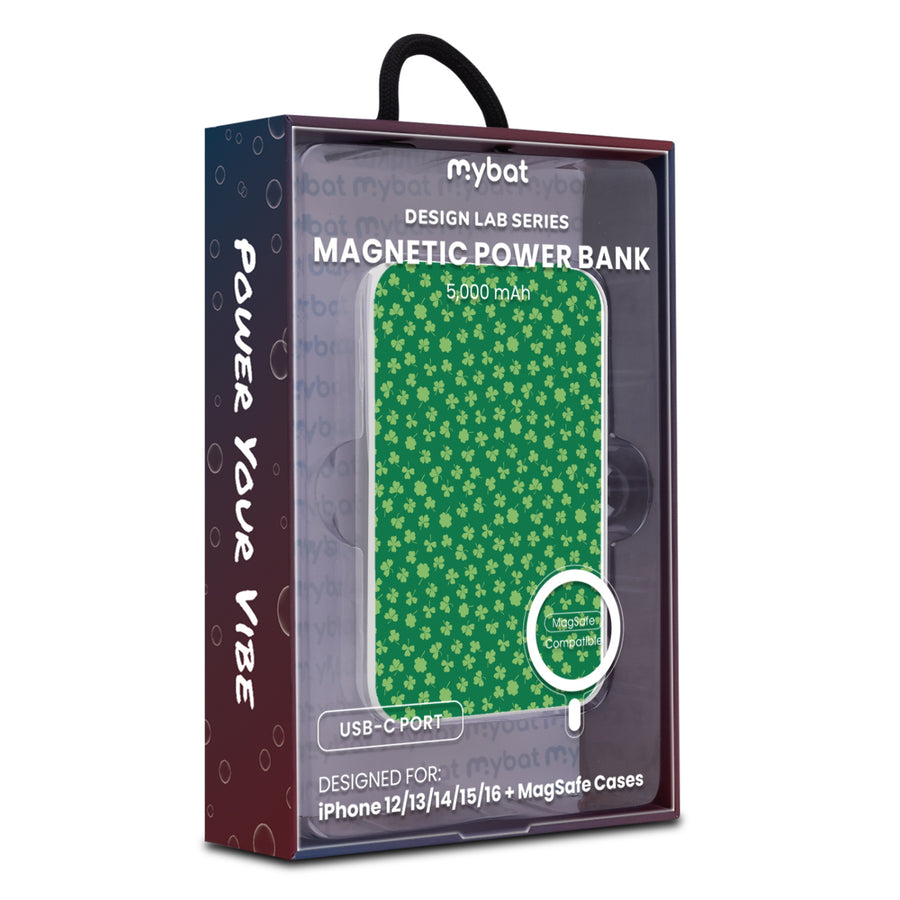 MyBat Design Lab 5000mAh Magnetic Wireless Power Bank - White - Lucky Clover - MPBBAT132-WH-466-9.jpg