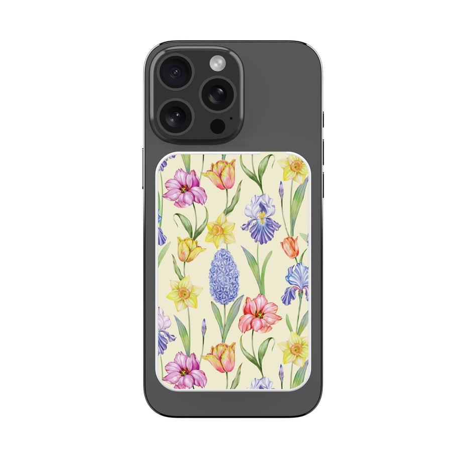 MyBat Design Lab 5000mAh Magnetic Wireless Power Bank - White - Spring Has Sprung - MPBBAT132-WH-467-3.jpg