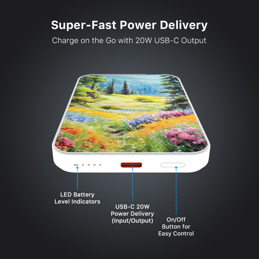 MyBat Design Lab 5000mAh Magnetic Wireless Power Bank - White - Nature's Canvas - MPBBAT132-WH-468-7.jpg