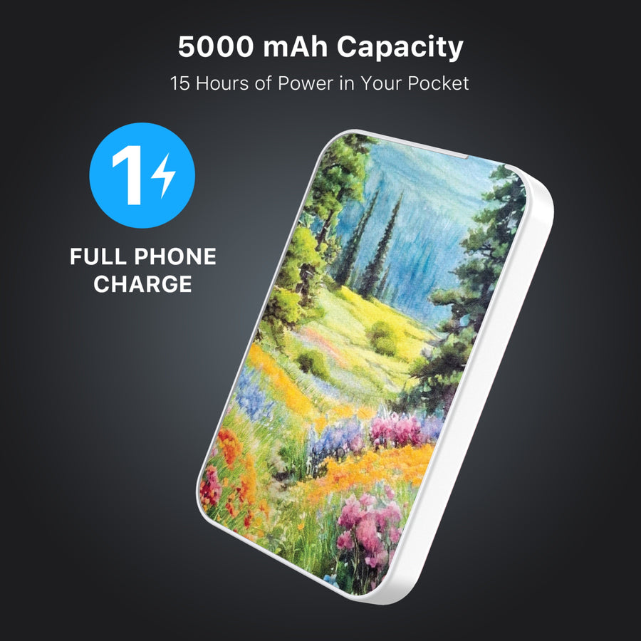 MyBat Design Lab 5000mAh Magnetic Wireless Power Bank - White - Nature's Canvas - MPBBAT132-WH-468-8.jpg