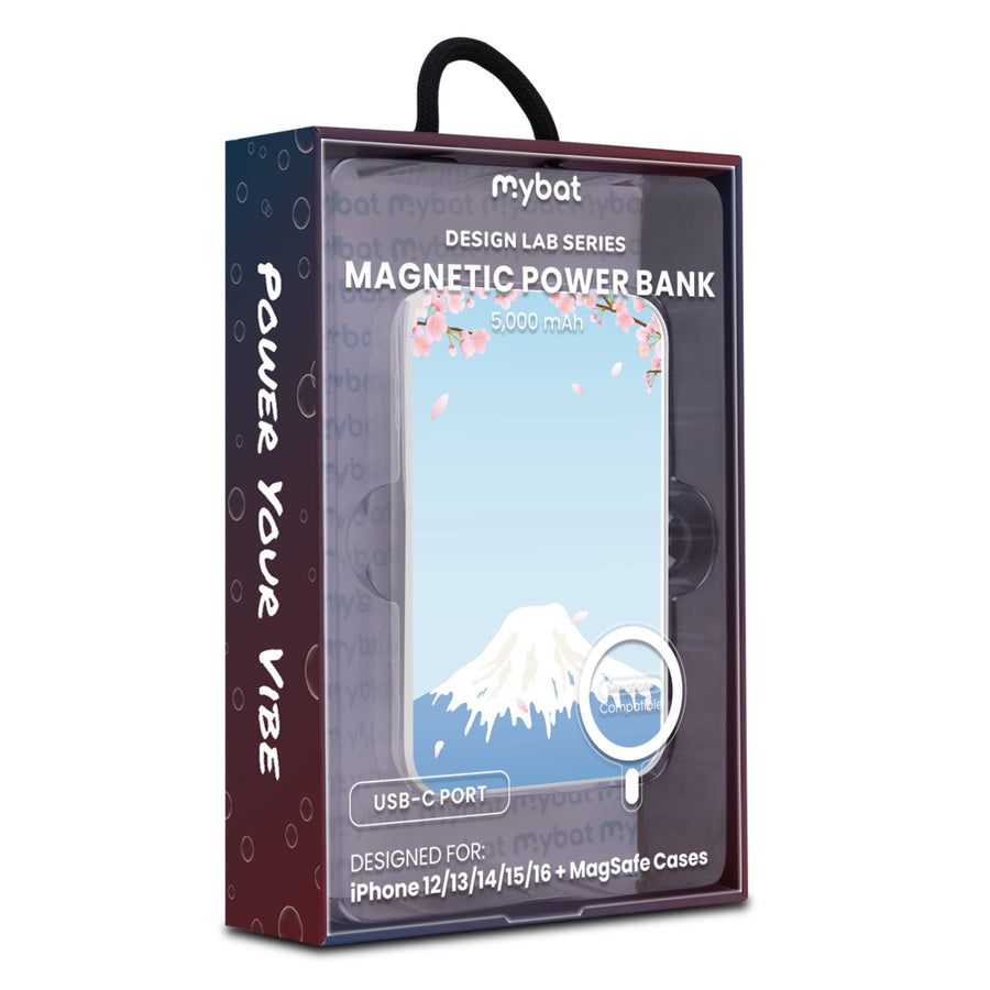 MyBat Design Lab 5000mAh Magnetic Wireless Power Bank - White - Fuji Blossoms - MPBBAT132-WH-492-9.jpg