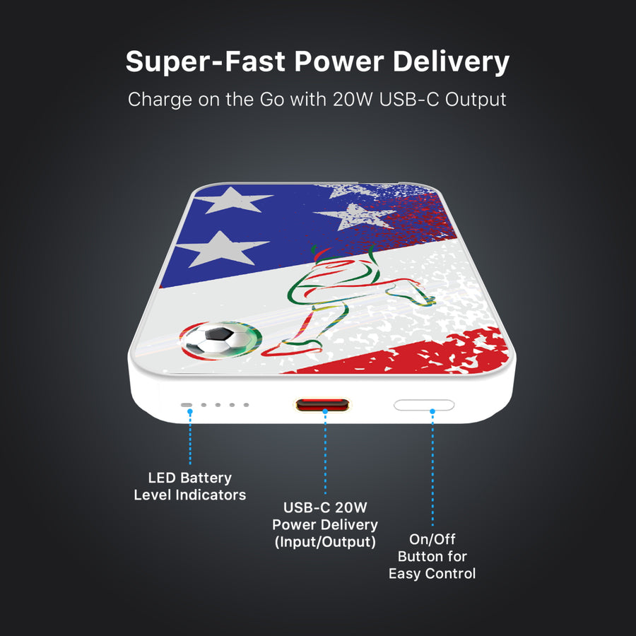 MyBat Design Lab 5000mAh Magnetic Wireless Power Bank - White – USA Soccer - MPBBAT132-WH-505-7.jpg