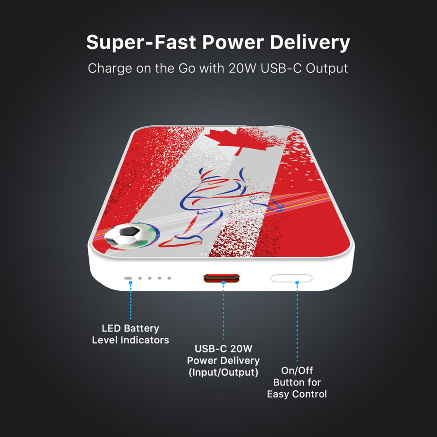 MyBat Design Lab 5000mAh Magnetic Wireless Power Bank - White – Canada Soccer - MPBBAT132-WH-506-7.jpg