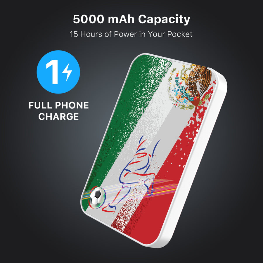 MyBat Design Lab 5000mAh Magnetic Wireless Power Bank - White – Mexico Soccer - MPBBAT132-WH-507-8.jpg