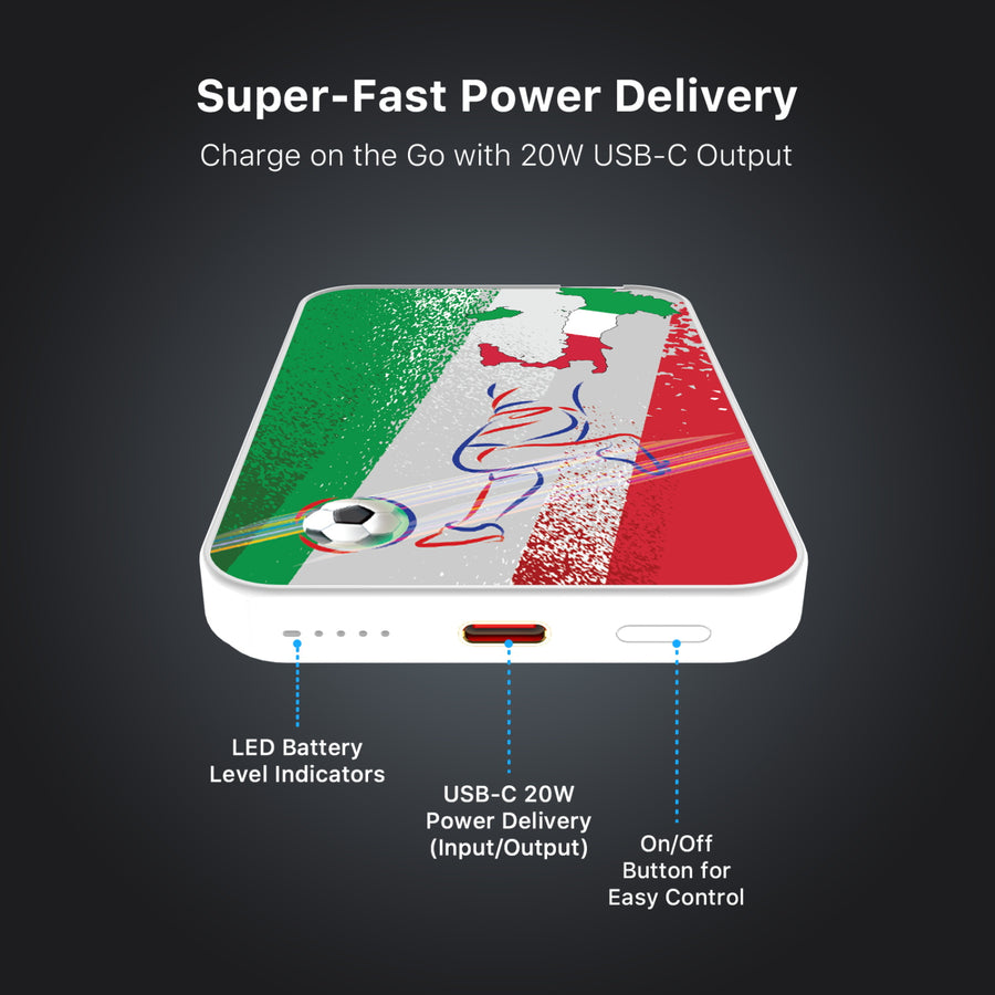 MyBat Design Lab 5000mAh Magnetic Wireless Power Bank - White – Italy Soccer - MPBBAT132-WH-513-7.jpg