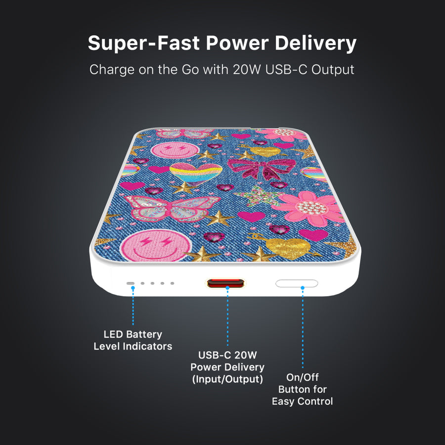 MyBat Design Lab 5000mAh Magnetic Wireless Power Bank - White – Denim Daze - MPBBAT132-WH-528-6.JPG