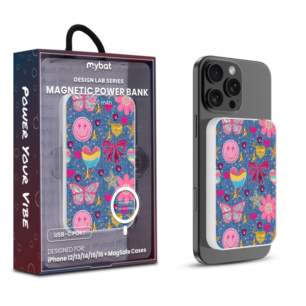 MyBat Design Lab 5000mAh Magnetic Wireless Power Bank - White – Denim Daze - MPBBAT132-WH-528.JPG