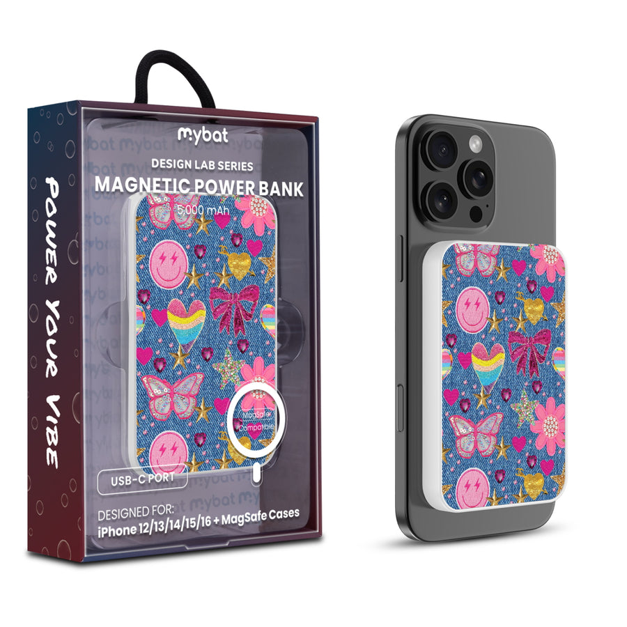 MyBat Design Lab 5000mAh Magnetic Wireless Power Bank - White – Denim Daze - MPBBAT132-WH-528.JPG