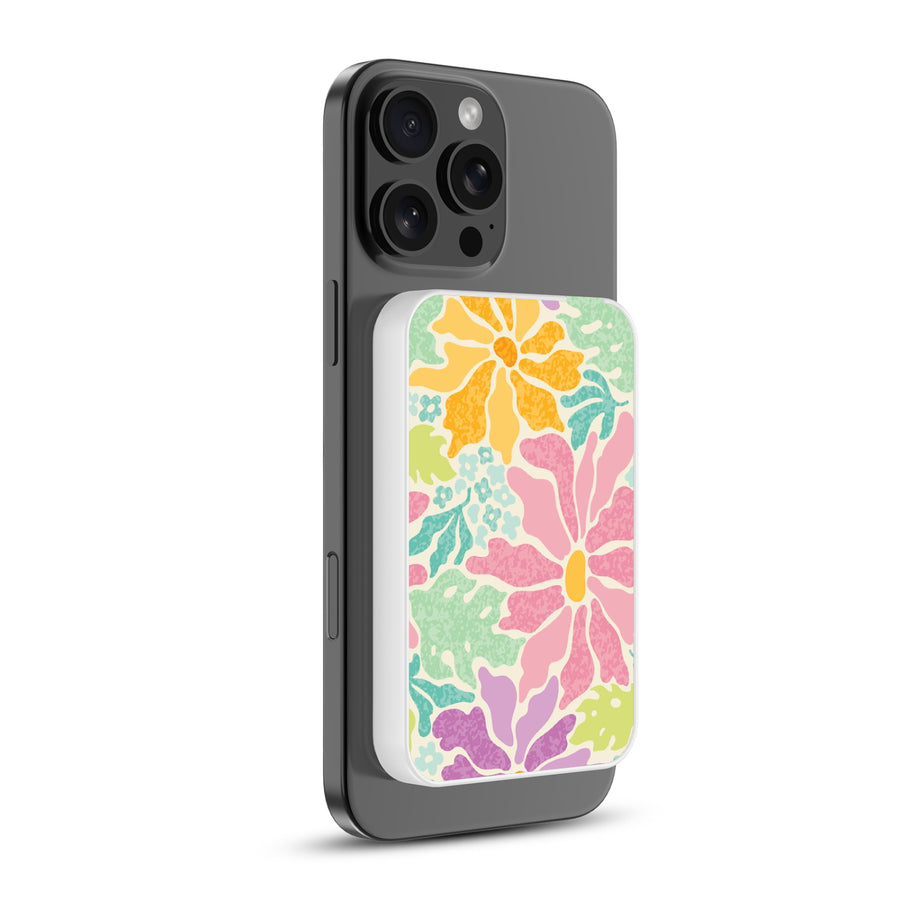 MyBat Design Lab 5000mAh Magnetic Wireless Power Bank - White – Tropical Paradise - MPBBAT132-WH-530-1.JPG