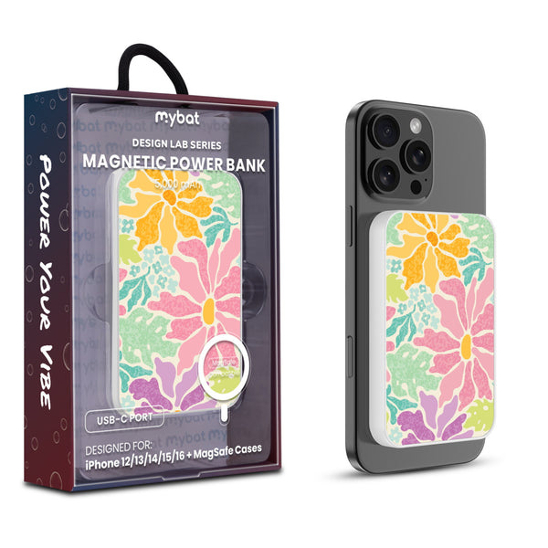 MyBat Design Lab 5000mAh Magnetic Wireless Power Bank - White – Tropical Paradise - MPBBAT132-WH-530.JPG