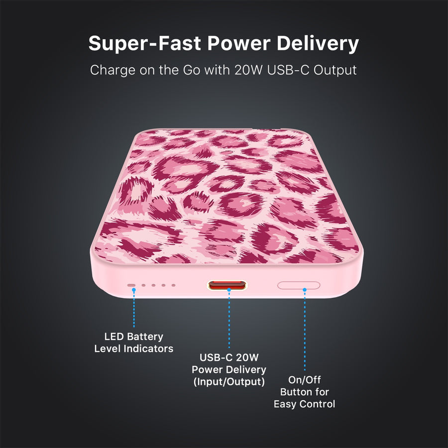 MyBat Design Lab 5000mAh Magnetic Wireless Power Bank - Pink - Pink Leopard Print - MPBBAT133-PK-007-7.jpg