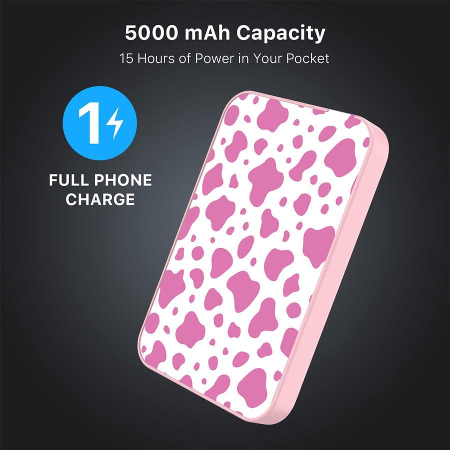 MyBat Design Lab 5000mAh Magnetic Wireless Power Bank - Pink - Pink Cow Print - MPBBAT133-PK-015-8.jpg