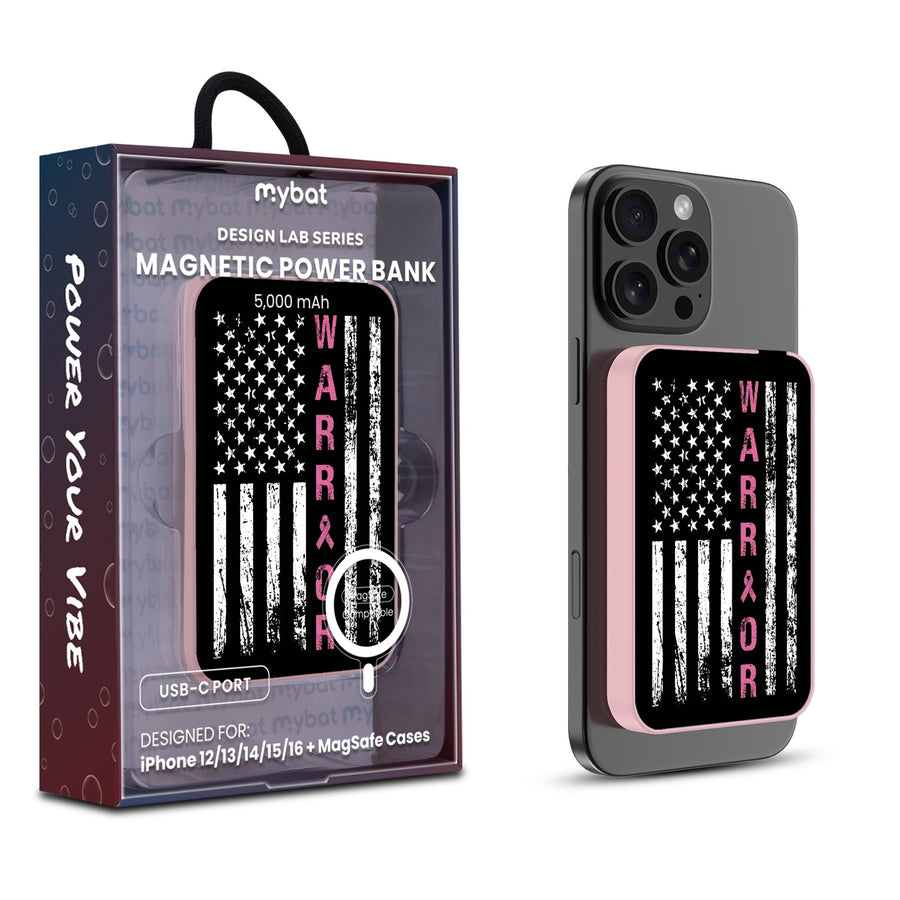 MyBat Design Lab 5000mAh Magnetic Wireless Power Bank - Pink - Pink Ribbon - MPBBAT133-PK-035-1.jpg