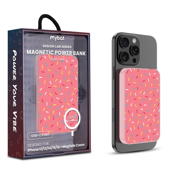 MyBat Design Lab 5000mAh Magnetic Wireless Power Bank - Pink - Sprinkles - MPBBAT133-PK-099-1.jpg