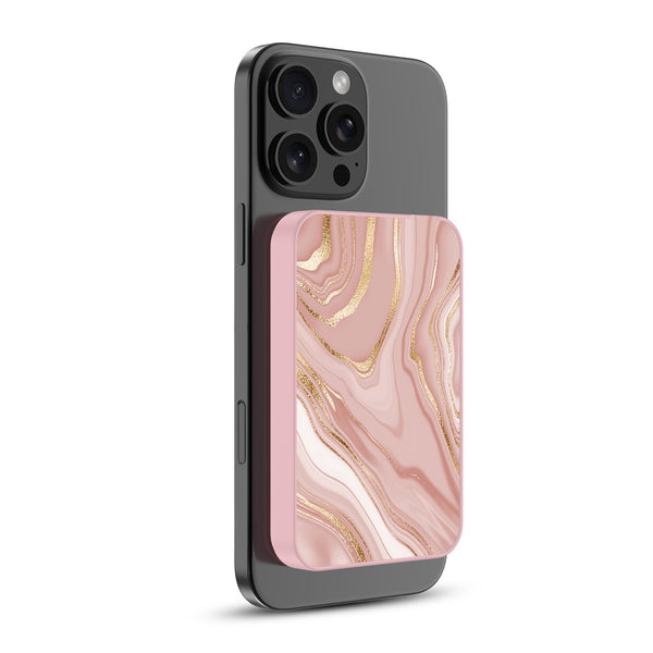 MyBat Design Lab 5000mAh Magnetic Wireless Power Bank - Pink - Pink Marble - MPBBAT133-PK-107-2.jpg