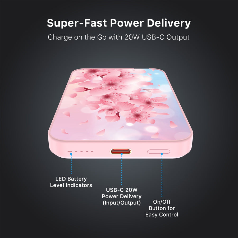 MyBat Design Lab 5000mAh Magnetic Wireless Power Bank - Pink - Cherry Blossoms - MPBBAT133-PK-131-7.jpg