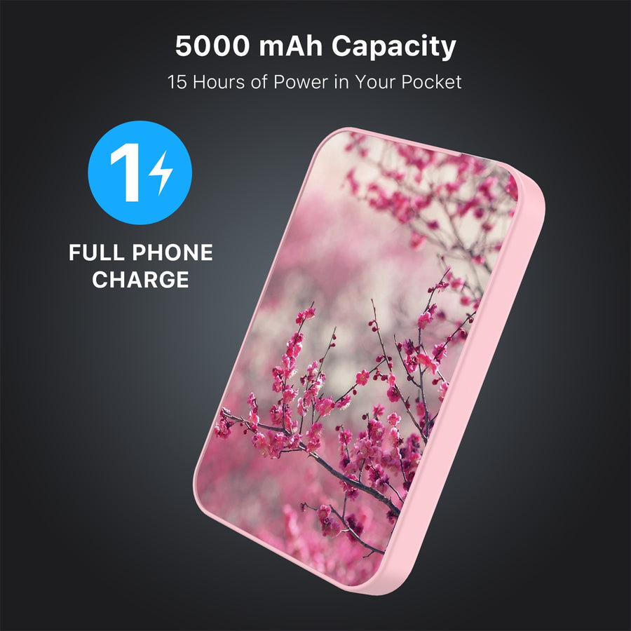 MyBat Design Lab 5000mAh Magnetic Wireless Power Bank - Pink - Sakura Blooms - MPBBAT133-PK-132-8.jpg