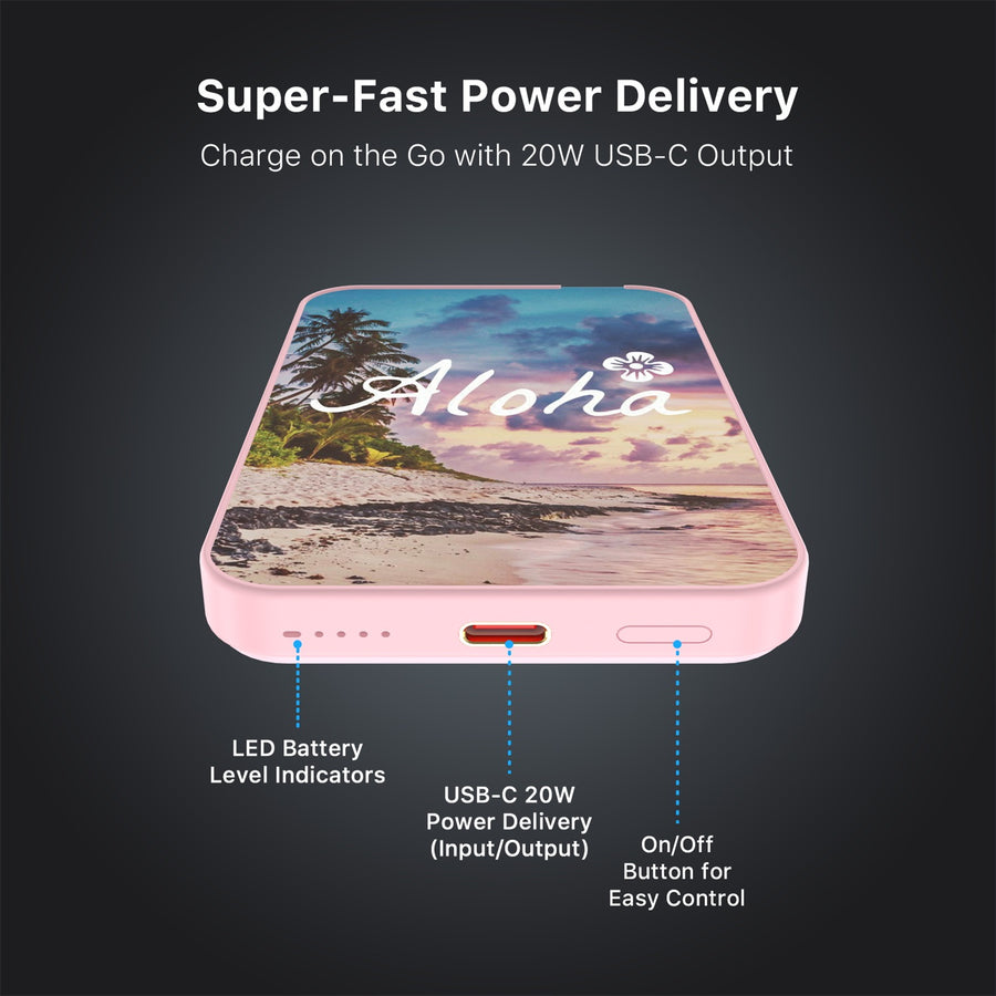 MyBat Design Lab 5000mAh Magnetic Wireless Power Bank - Pink - Aloha - MPBBAT133-PK-133-7.jpg