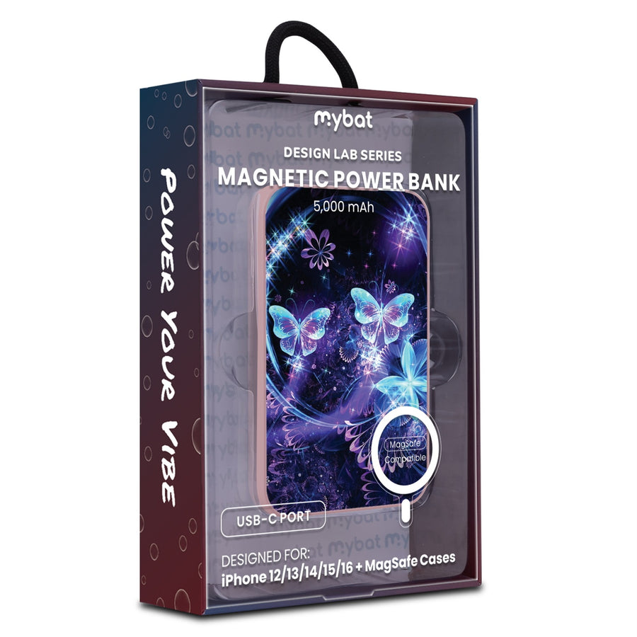 MyBat Design Lab 5000mAh Magnetic Wireless Power Bank - Pink - Butterfly Magic - MPBBAT133-PK-164-9.jpg