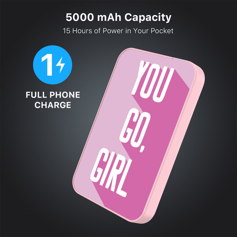 MyBat Design Lab 5000mAh Magnetic Wireless Power Bank - Pink - You Go, Girl - MPBBAT133-PK-203-8.jpg