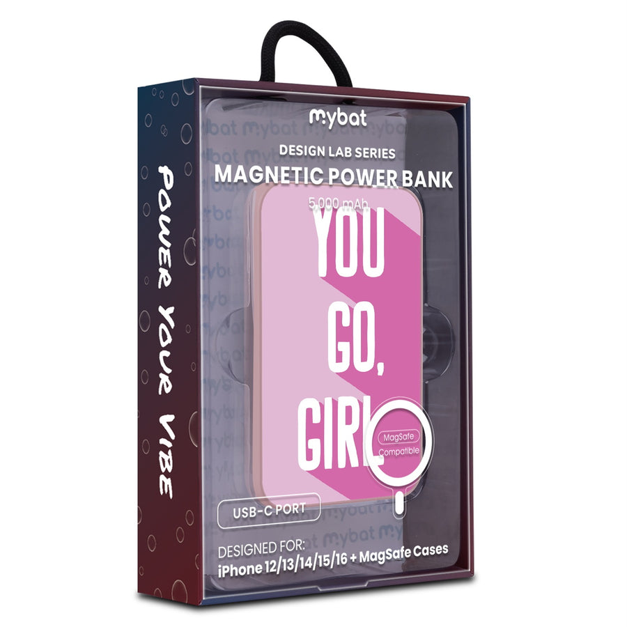 MyBat Design Lab 5000mAh Magnetic Wireless Power Bank - Pink - You Go, Girl - MPBBAT133-PK-203-9.jpg