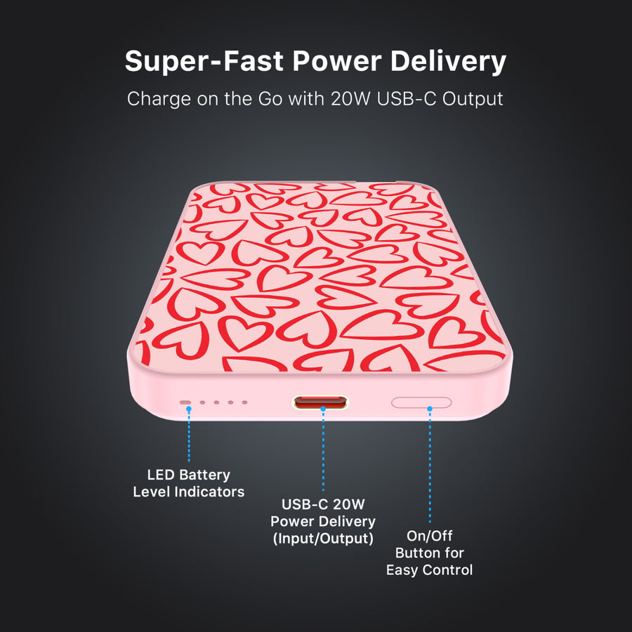 MyBat Design Lab 5000mAh Magnetic Wireless Power Bank - Pink - Endless Hearts - MPBBAT133-PK-338-7.jpg