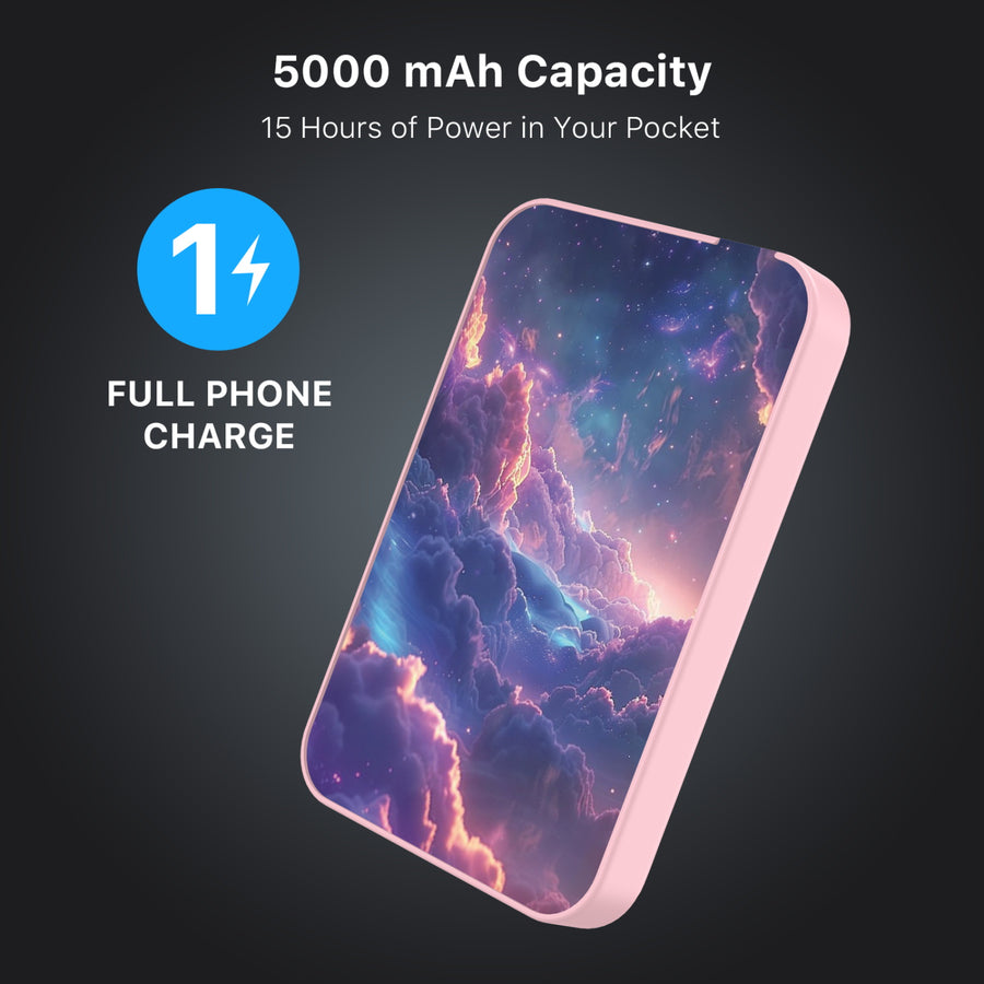 MyBat Design Lab 5000mAh Magnetic Wireless Power Bank - Pink - Galaxy Clouds - MPBBAT133-PK-345-8.jpg