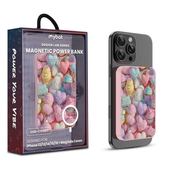 MyBat Design Lab 5000mAh Magnetic Wireless Power Bank - Pink - Candy Love - MPBBAT133-PK-354-1.jpg