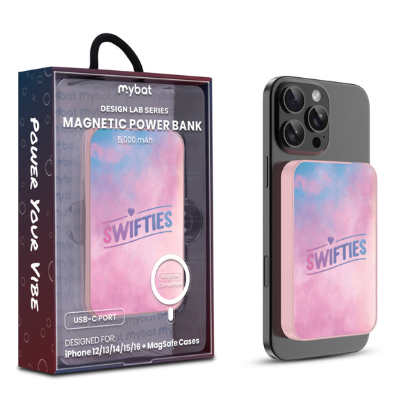 MyBat Design Lab 5000mAh Magnetic Wireless Power Bank - Pink - Swifties - MPBBAT133-PK-360-1.jpg