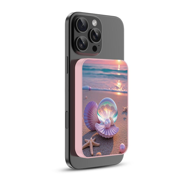 MyBat Design Lab 5000mAh Magnetic Wireless Power Bank - Pink - Seashell Beach - MPBBAT133-PK-374-2.jpg