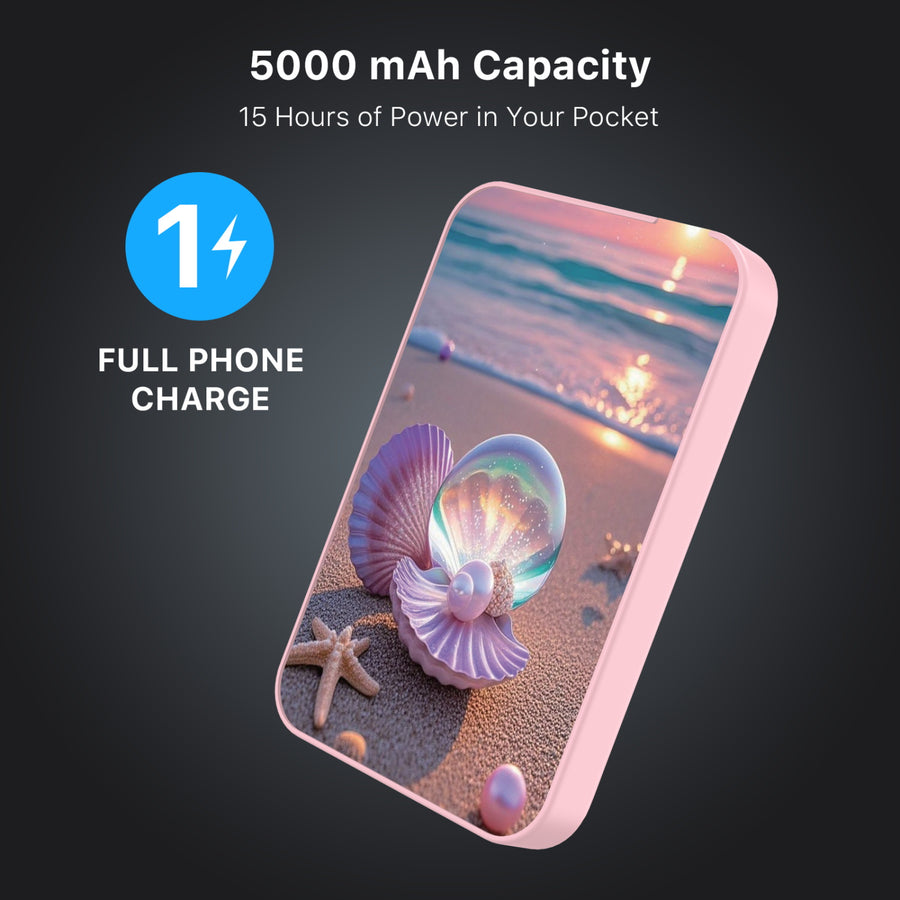 MyBat Design Lab 5000mAh Magnetic Wireless Power Bank - Pink - Seashell Beach - MPBBAT133-PK-374-8.jpg