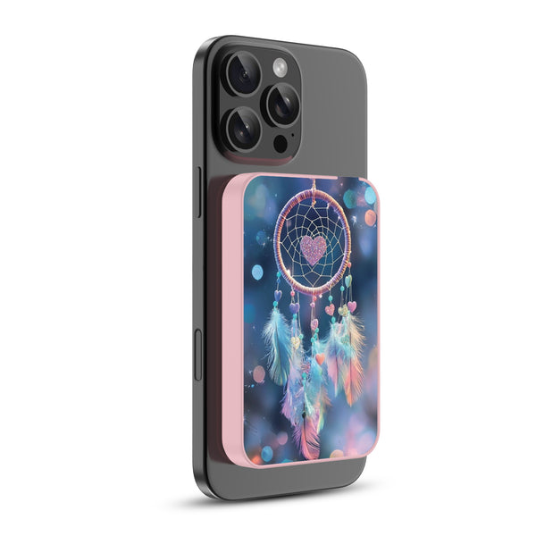 MyBat Design Lab 5000mAh Magnetic Wireless Power Bank - Pink - Pastel Dreamcatcher - MPBBAT133-PK-376-2.jpg